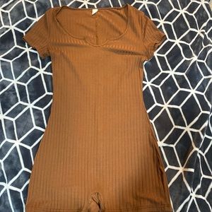 brown body suit brand new